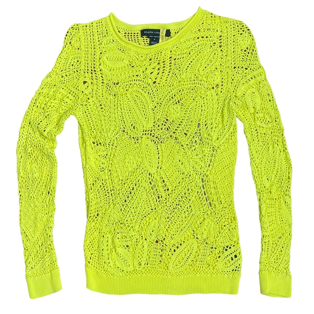 Ralph Lauren •Black Label• Hand Crochet Sweater